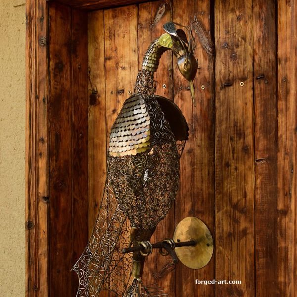 Phoenix - handcrafted sculpture in stainless steel